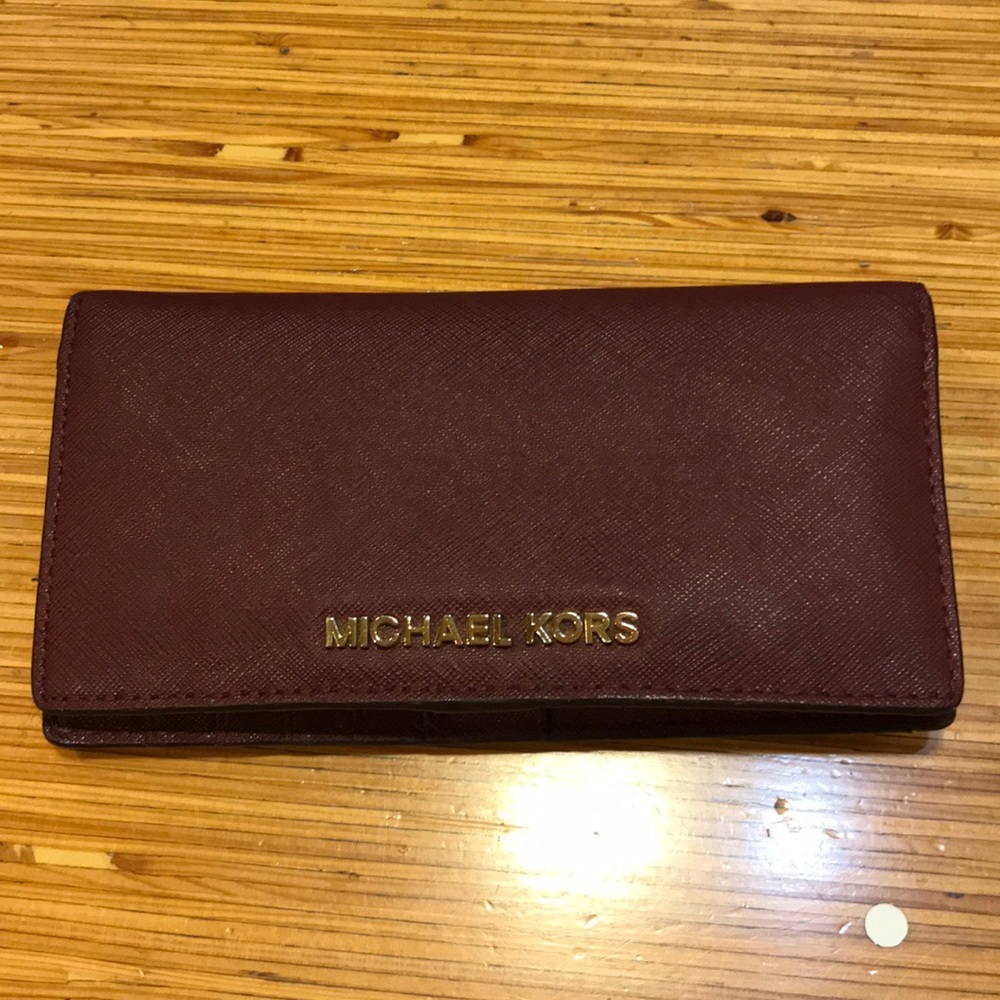 Maroon MK Wallet